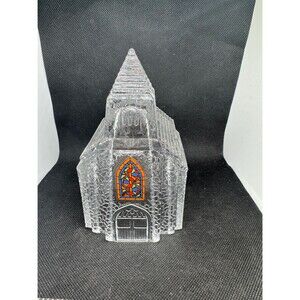 Avon Silent Night Christmas Holiday clear and frosted glass light cover